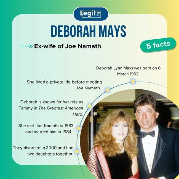 Deborah Mays Wikipedia, Age & Facts About Joe Namaths Ex-wife